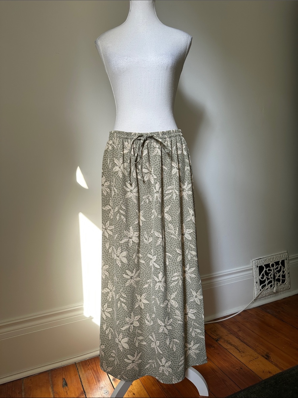 BICE Y2K Hawaiian Tropical Floral Vacation Summer Maxi‎ Skirt Large